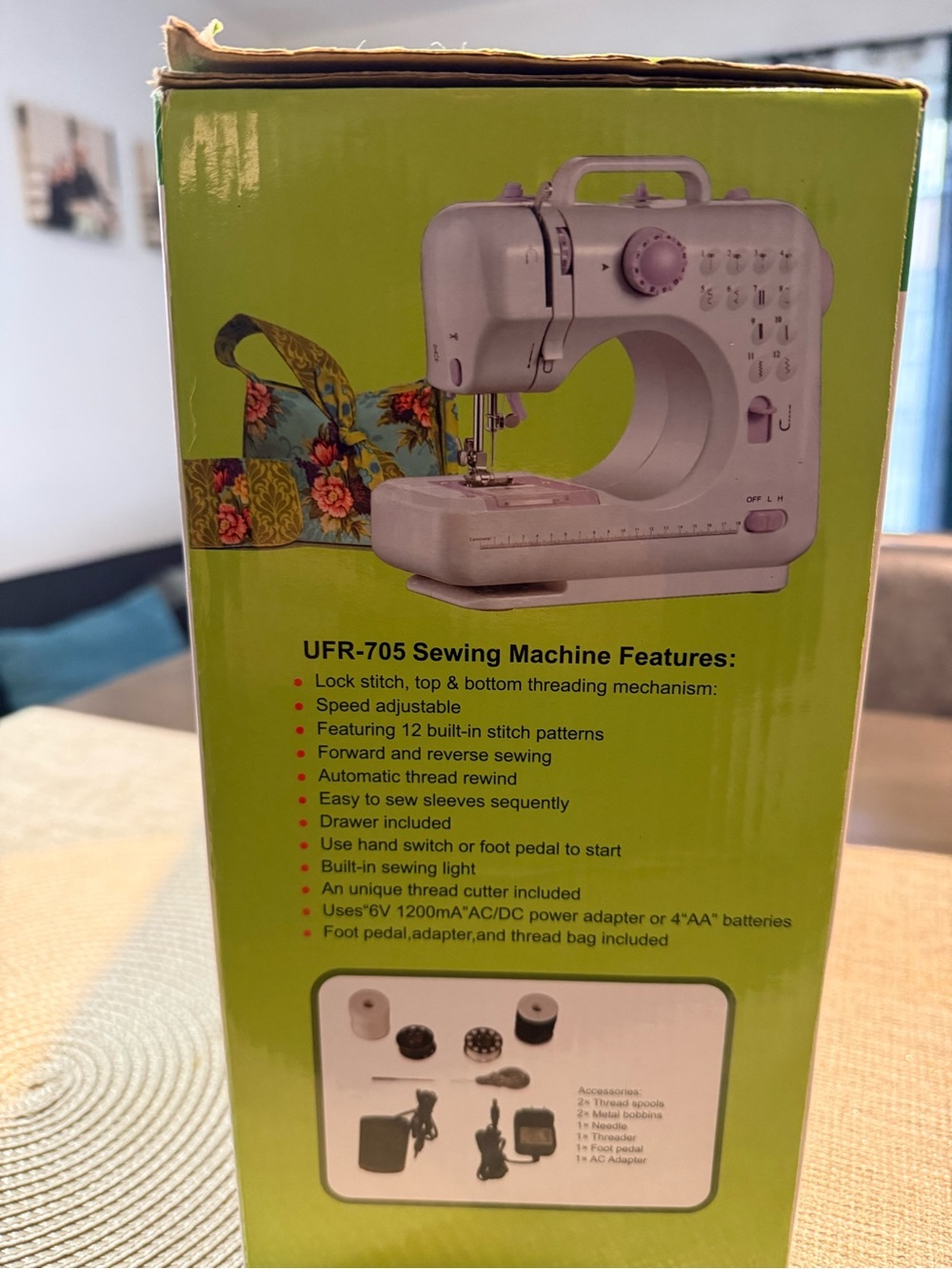 Mini Multifunctional Sewing Machine - Pink - Picture 3 of 6